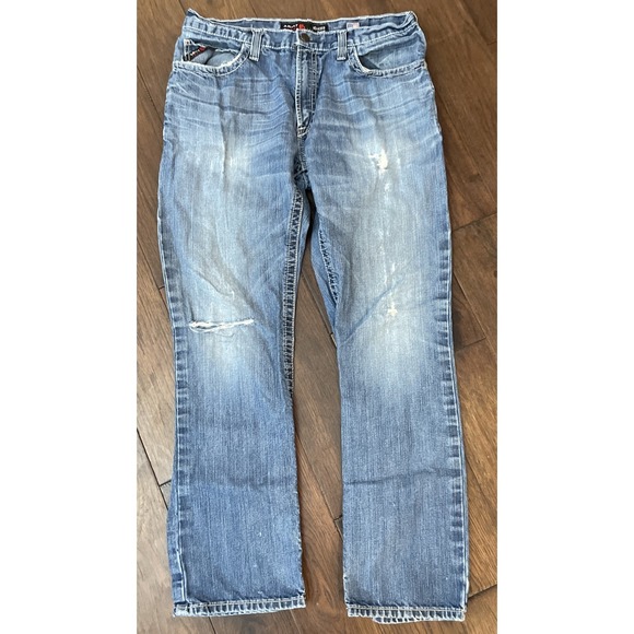 Ariat Other - Ariat FR M4 Jeans CAT 2 2112 Low Rise Boot Blue Denim Flame Resistant 36X34